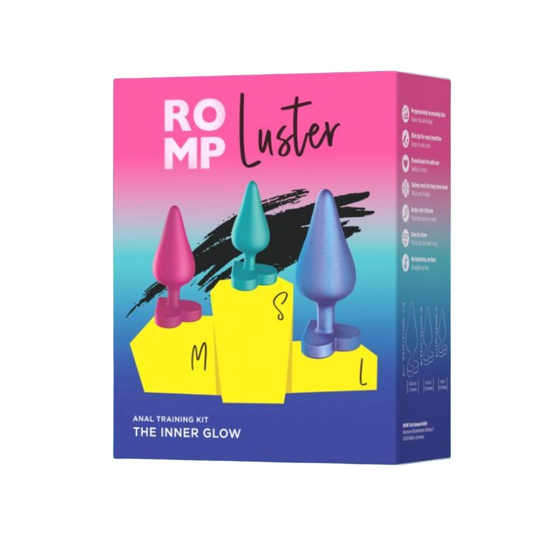 ROMP Luster 入門級柔軟矽膠肛塞訓練套裝