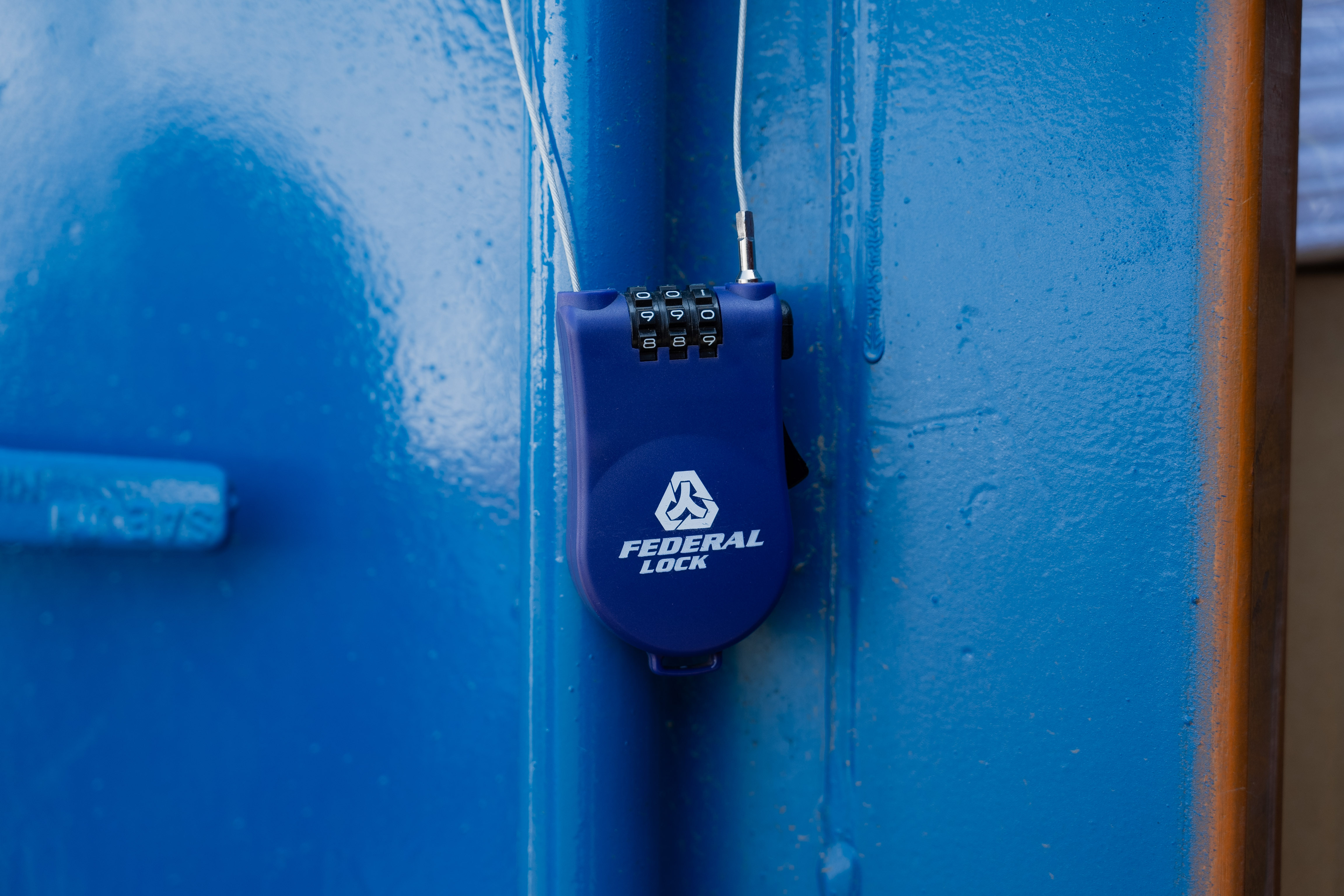 浪人祭 X FEDERAL LOCK - 353 多功能萬用鋼繩密碼鎖（海軍藍）