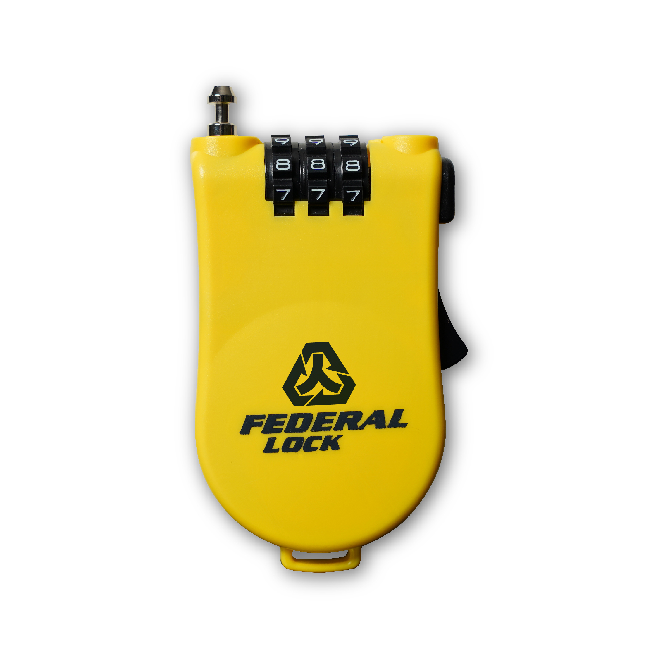 浪人祭 X FEDERAL LOCK - 353 多功能萬用鋼繩密碼鎖（樂高黃）