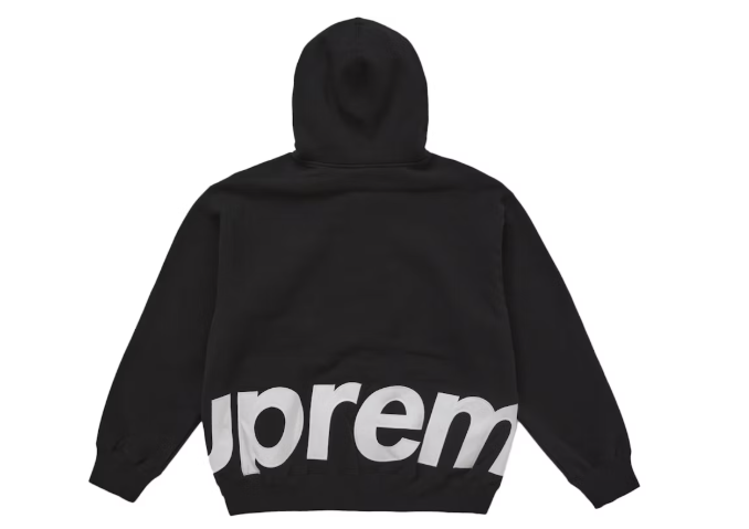 [現貨] Supreme SS25 BIG LOGO ZIP UP SWEATSHIRT| Black