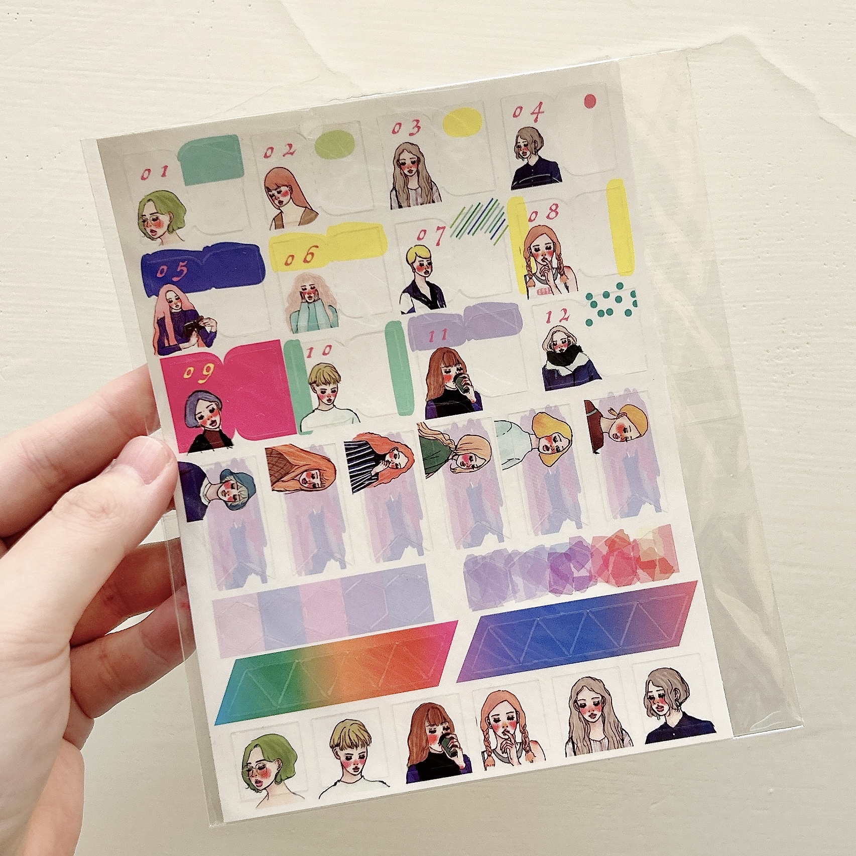 甜蜜生活 月份索引透明貼紙｜甜蜜生活La dolce vita 臺灣