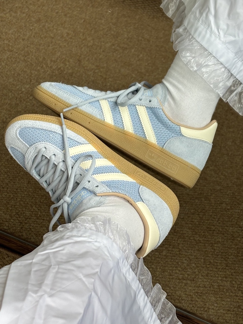 ADIDAS HANDBALL SPEZIAL 汽水奶油 天空藍 奶油色 奶茶色 焦糖底 編織 麂皮 男女鞋 JS3866 / 預購