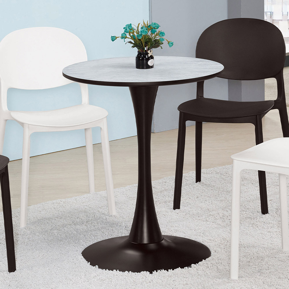 奇曼2尺仿石面圓形小餐桌/休閒桌/洽談桌/商務桌