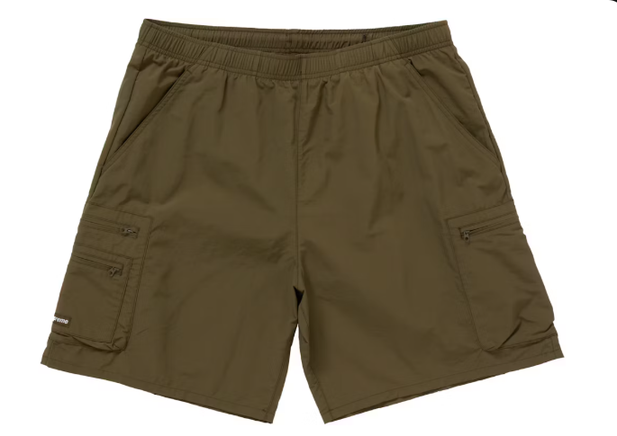 Supreme SS25 CARGO WATER SHORT| Canoe / Black / Olive