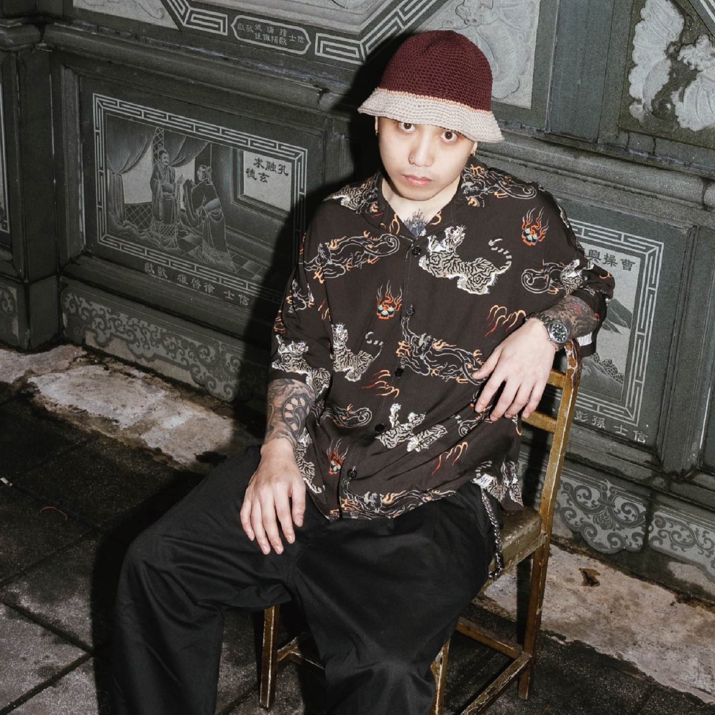 WODEN® Tiger Allover Shirt 老虎滿版短袖襯衫