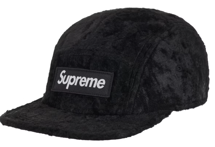 Supreme x GOODENOUGH Camp Cap ヒョウ柄　Leopa Supreme GOODENOUGH Crushed Rayon Pile Camp Cap (SS25) - $58