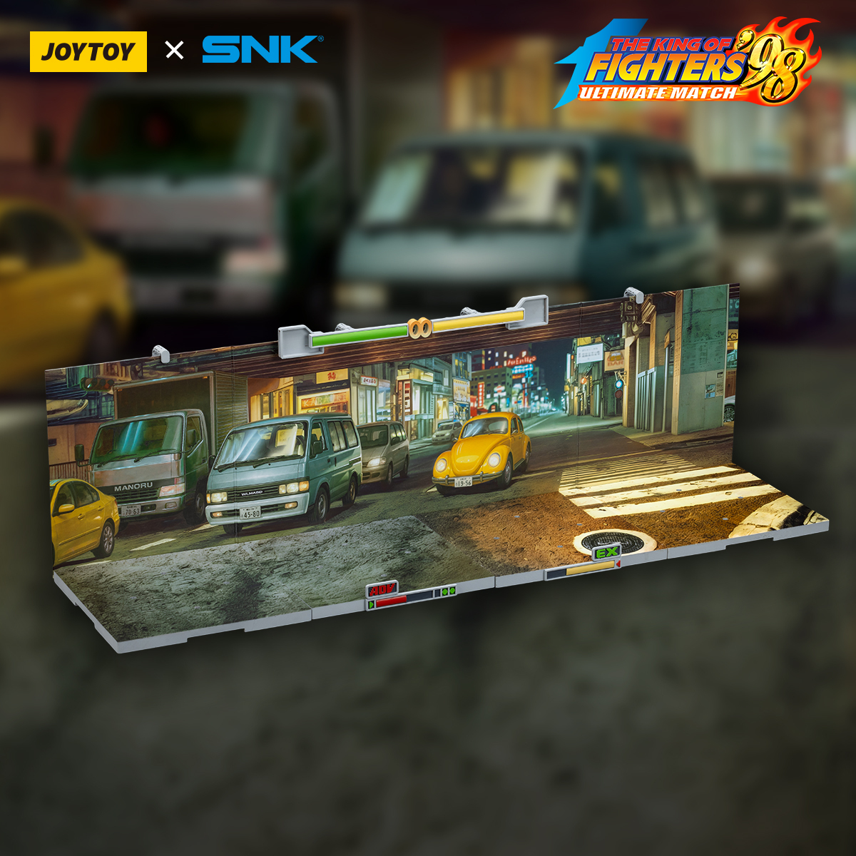 暗源 JT01734 1/18 SNK 拳皇 KOF 98UM 場景地台 日本街頭