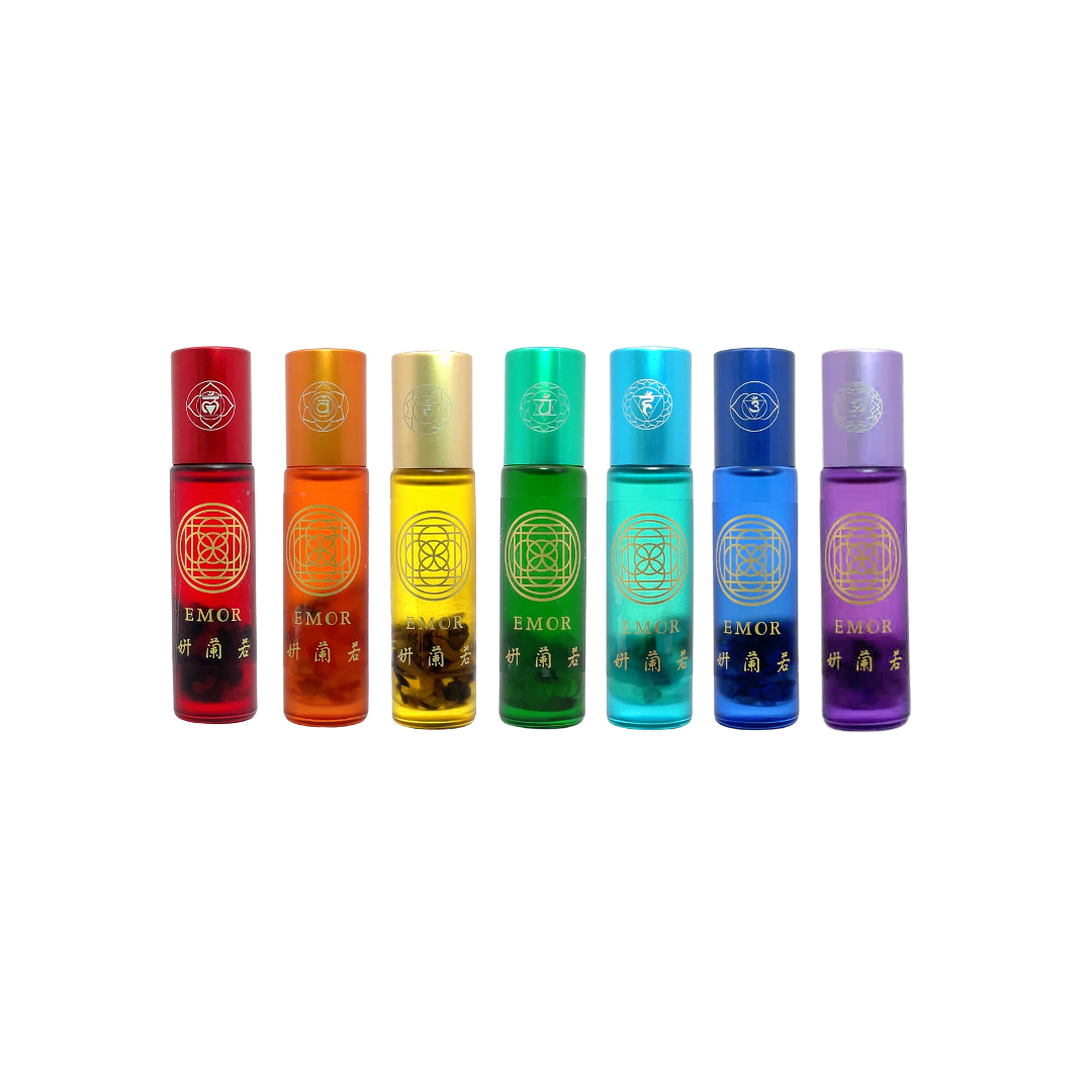 EMOR妍蘭若-眾妙之香-七脈輪滾珠精油13.5g、套組