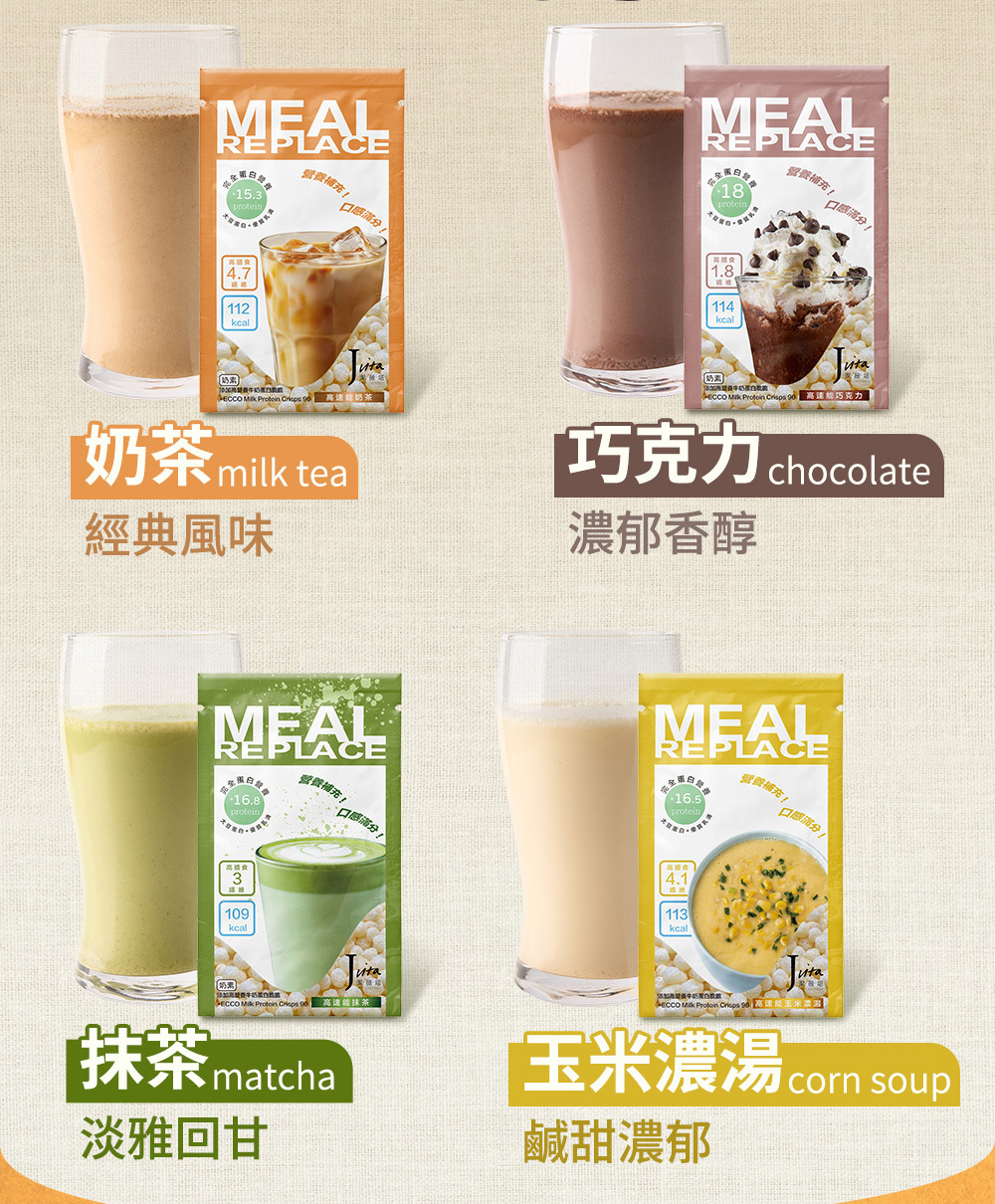 Jvita潔薇塔高速能奶茶 減肥代餐 低熱量奶茶粉 代餐早餐