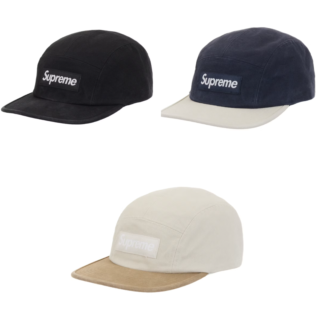 SUPREME SS25 VENTILE CAMP CAP| Navy / Stone / Black