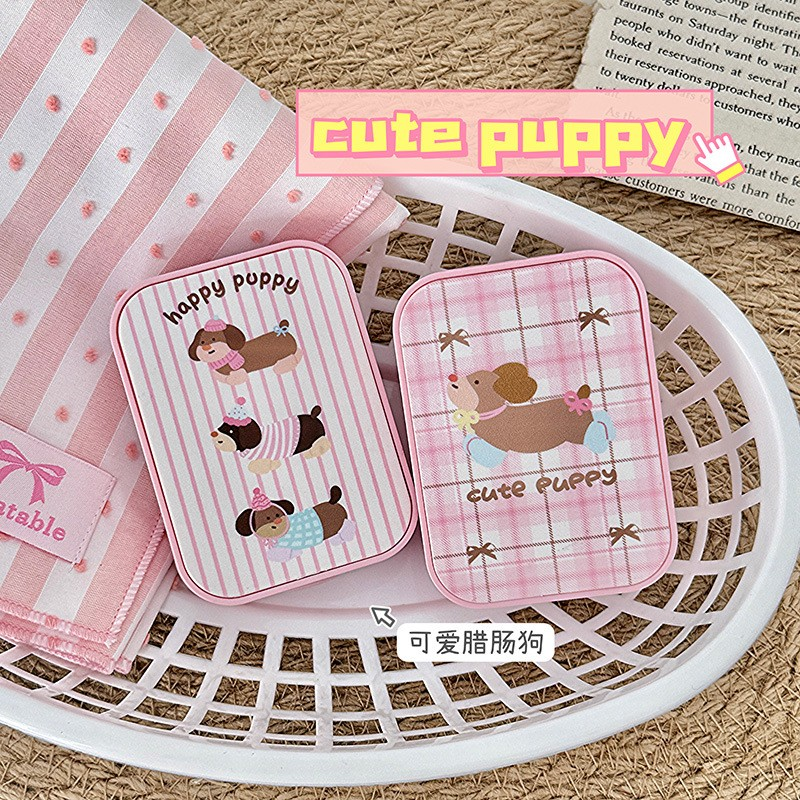 Cute Dachshund Puppy Contact Lens Case