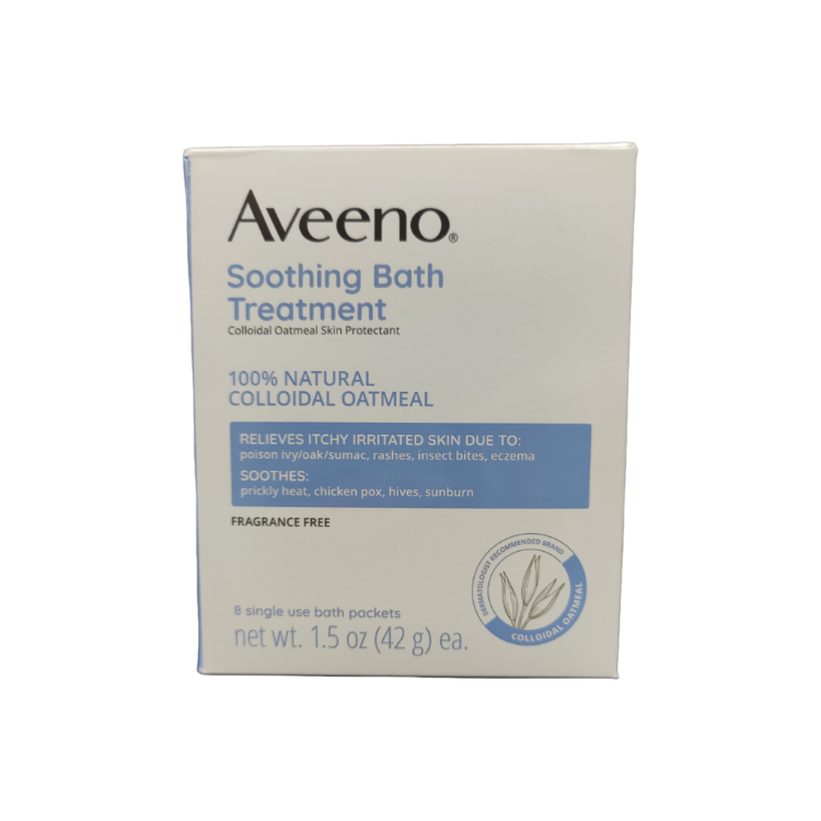 Aveeno 舒緩燕麥沐浴露 8包 1.5oz 42g - 緩解搔癢乾燥肌膚，溫和無香