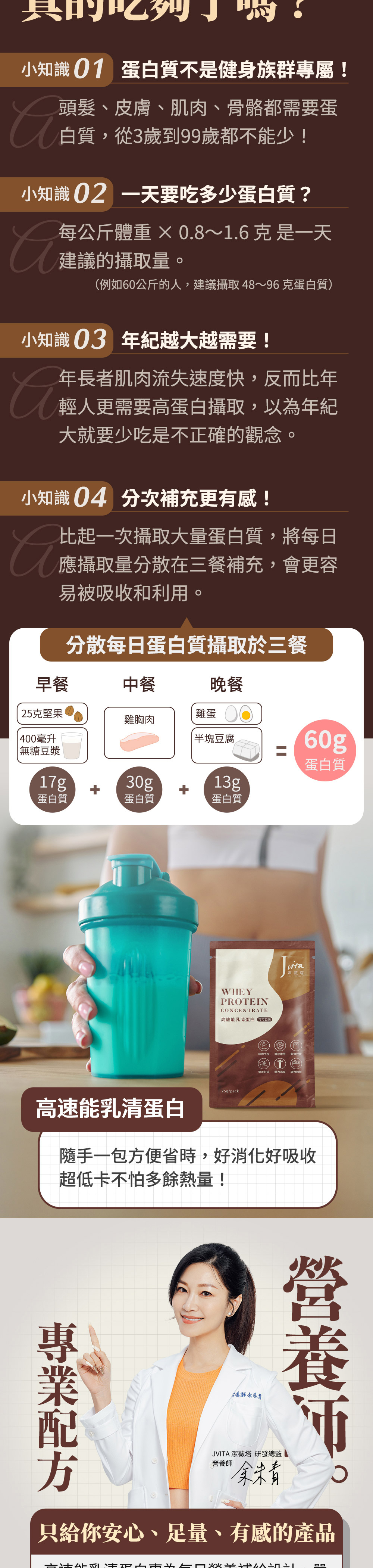 Jvita潔薇塔高速能乳清蛋白(可可風味) 運動後高蛋白 低熱量高蛋白