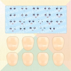 1/10 創彩少女庭園 自訂臉部＆DECAL SET Vol.10 RAGHO設計 佐伯律花用