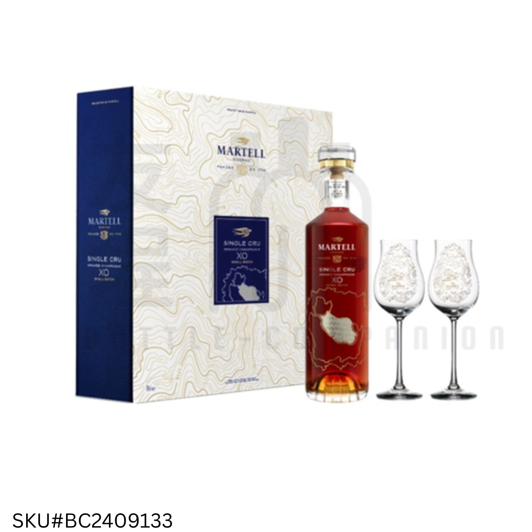 馬爹利單一產區珍釀系列 -  XO大香檳區干邑 -連酒杯2隻套裝