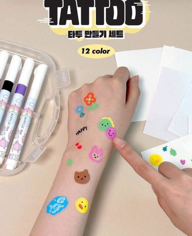 韓國IL-JEONG 手繪紋身貼貼樂創作組