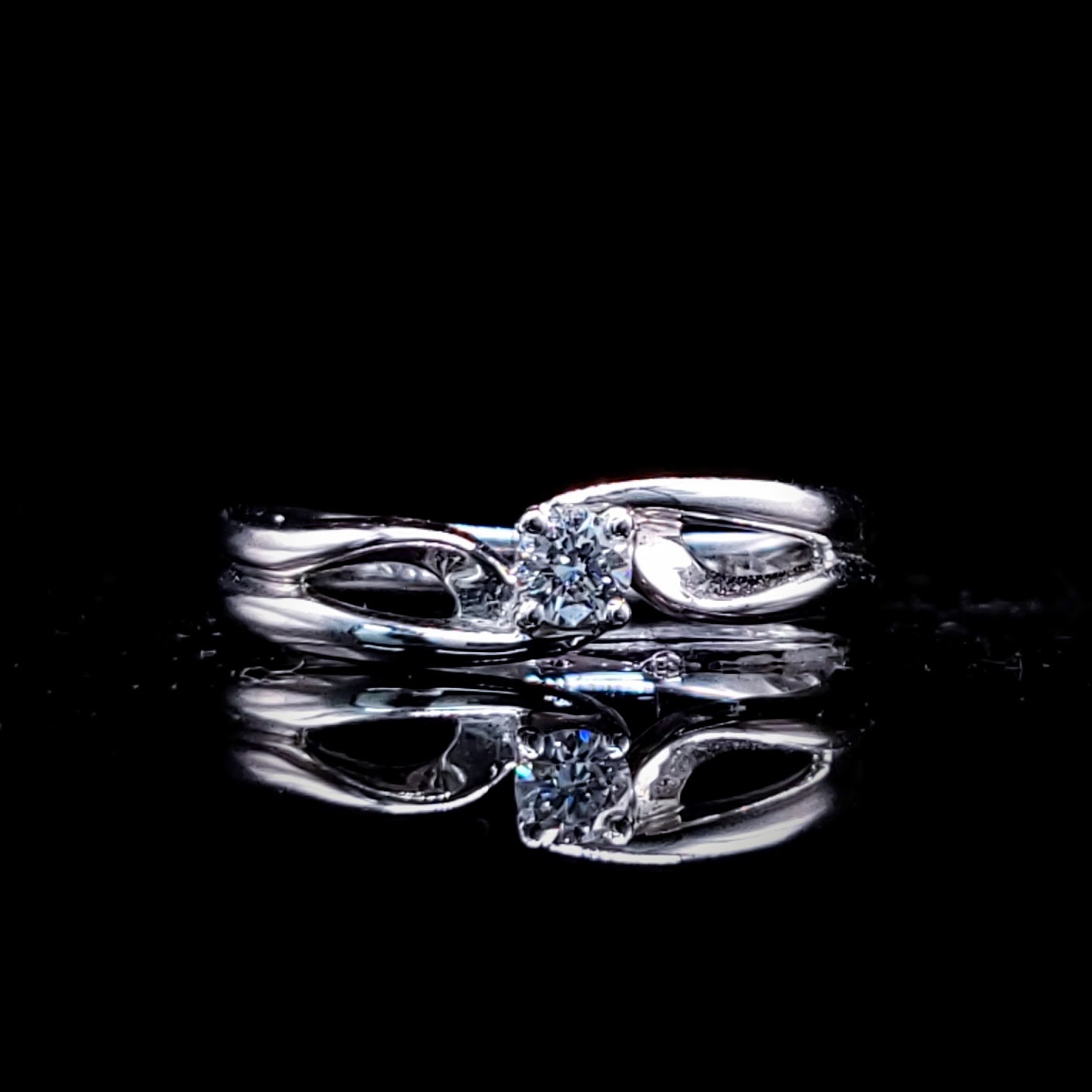 18K White Gold 0.12ct Diamond Ring