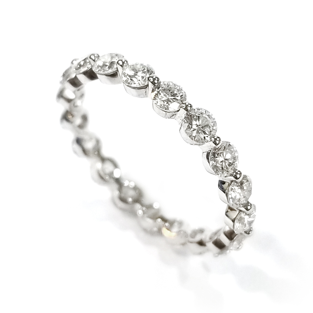 PT900鉑金 實驗室培育鑽石戒指