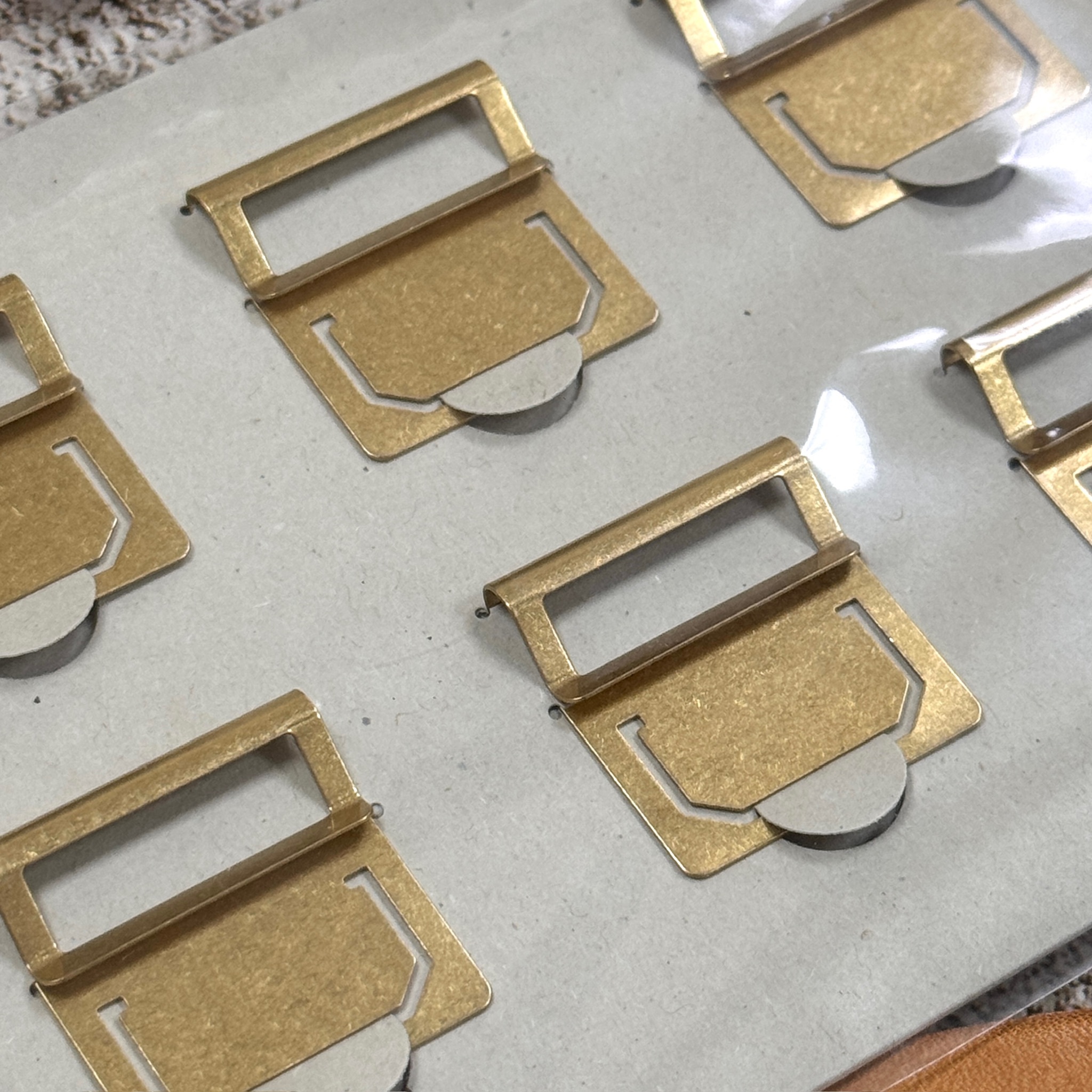 TRC Brass ｜ 黃銅索引夾6入 經典再現