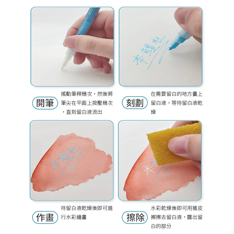 本鯉社 ｜ 筆型留白膠 0.7 細字
