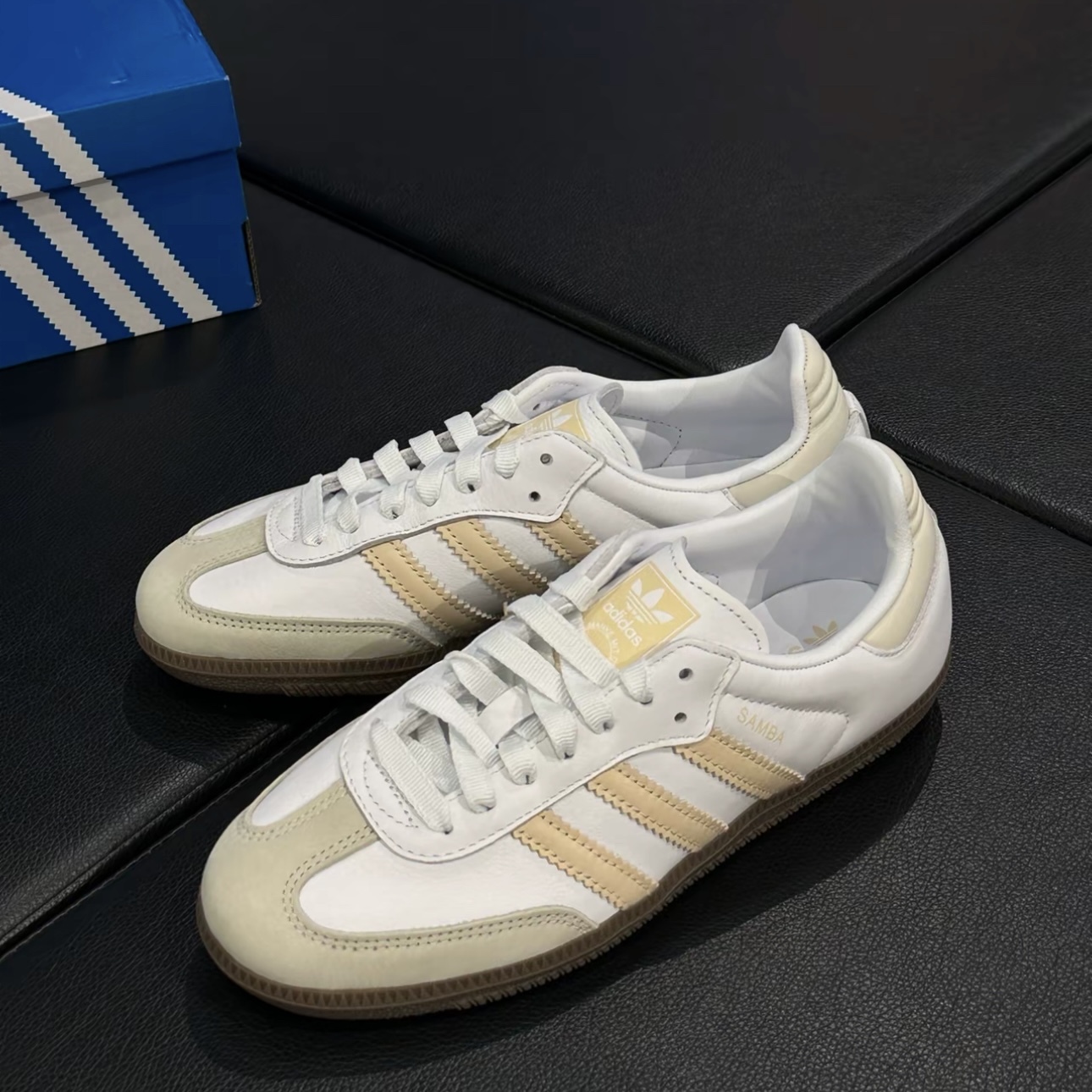 ADIDAS SAMBA OG 奶黃色 小雞黃 休閒 女鞋 焦糖底 森巴 JH7300