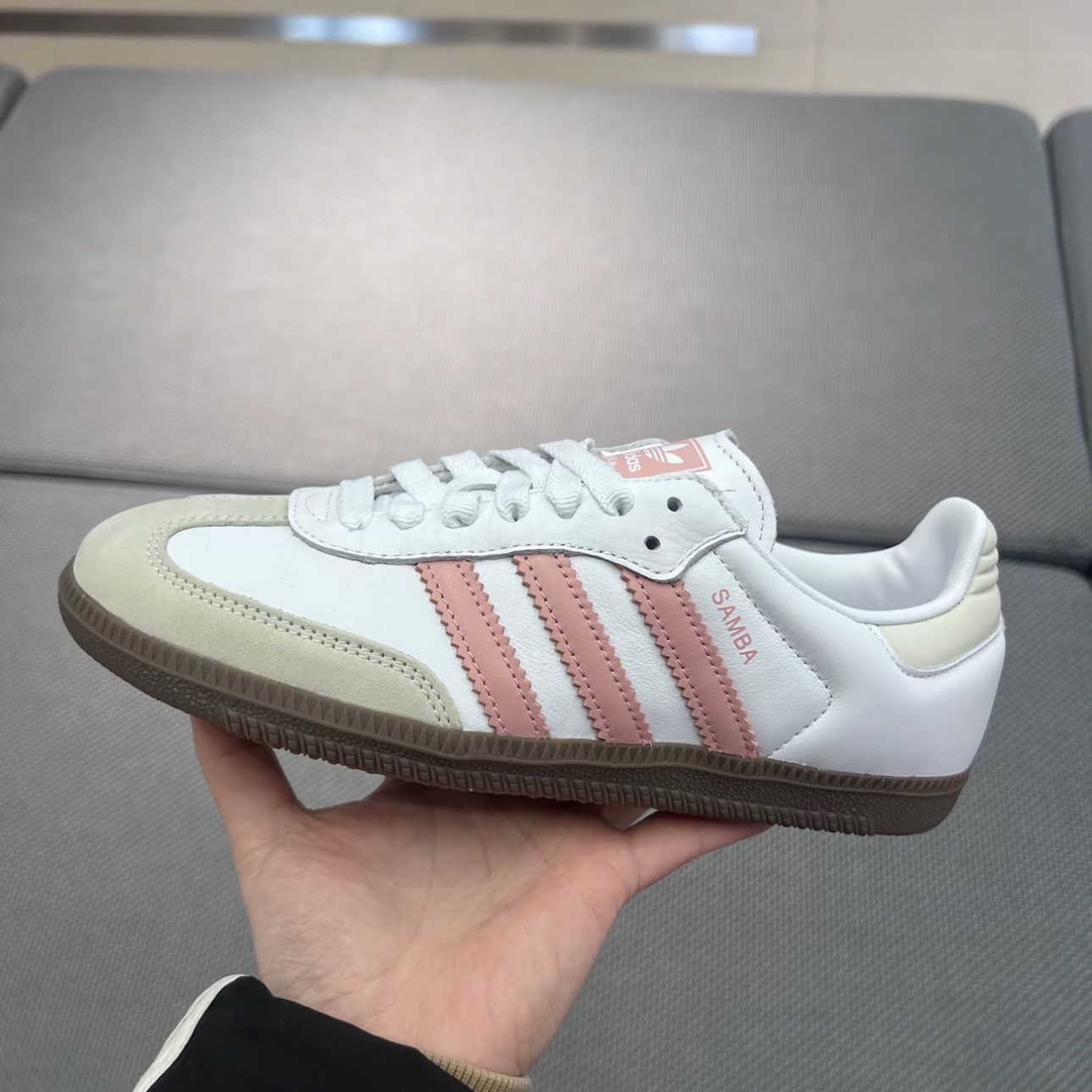 ADIDAS SAMBA OG 蜜桃粉 白粉 休閒 森巴 女鞋 JI2677