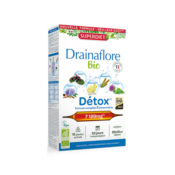 法國 SUPERDIET 天然促進排毒草本配方【正品】促進腸道活動 由15種有機植物製成