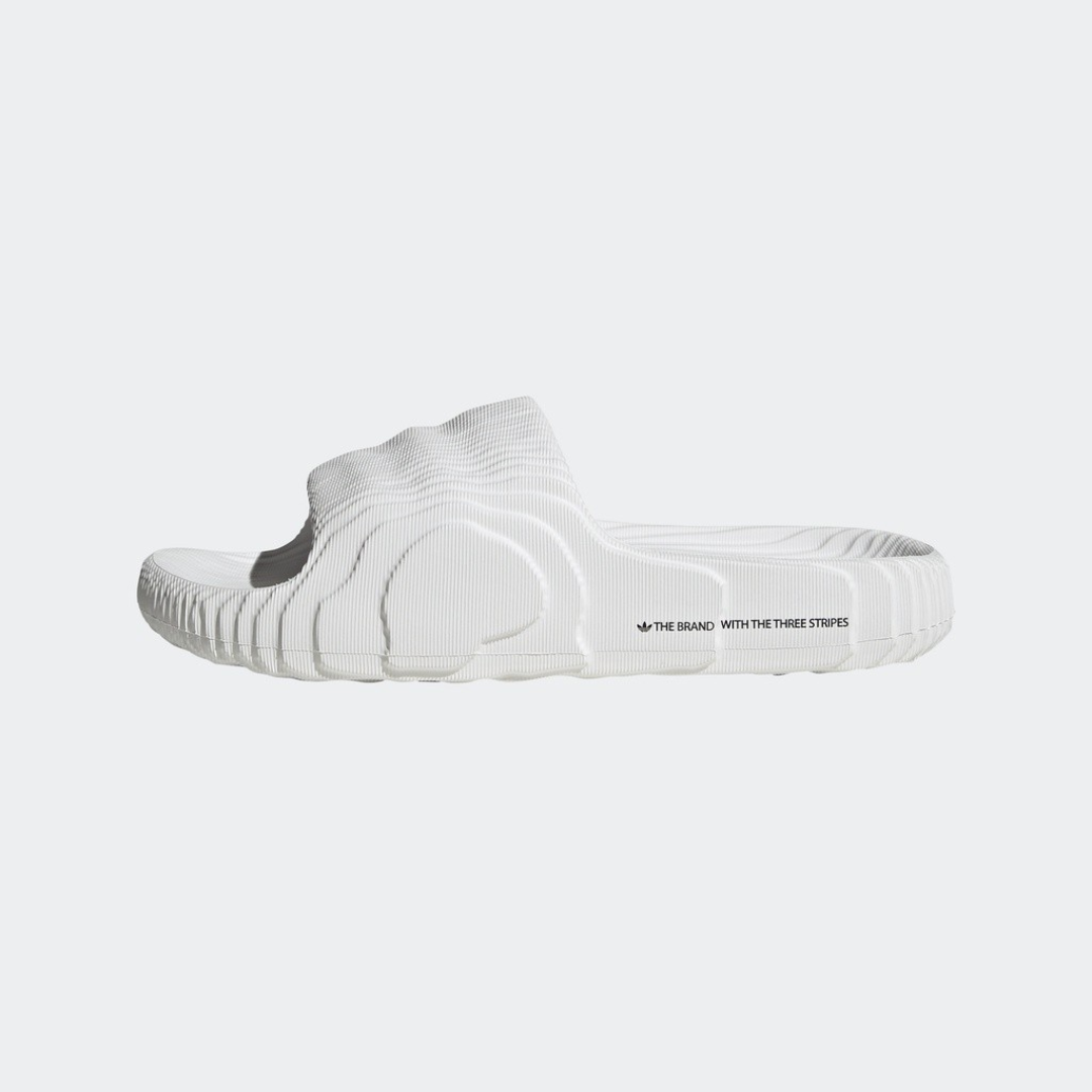 Adidas Adilette 22 白色 波浪紋 防水 運動拖鞋 HQ4672