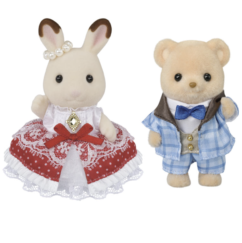 日本森林家族 - 朱古力兔&餅乾熊禮服系列 - 週年紀念套裝