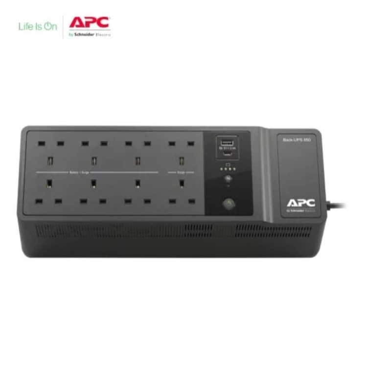 APC BE850G2-UK Back-UPS 850VA, 230V, USB Type-C and A charging ports