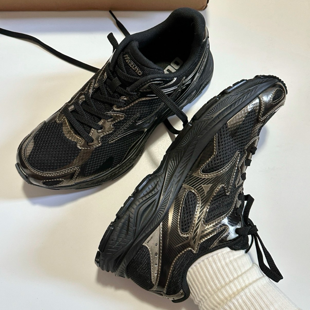 "代購" MIZUNO Racer S 復古跑鞋 金屬碳黑 D1GH223521