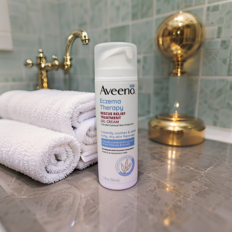 Aveeno 濕疹舒緩凝膠霜 5oz 150ml - 緩解濕疹引起的搔癢乾燥