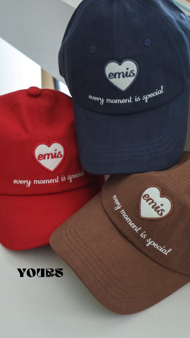 韓國 Emis 愛心老帽棒球帽（6colors）