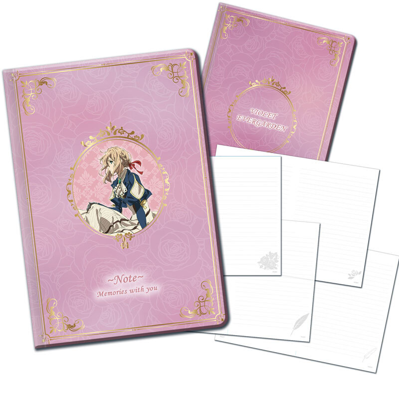 紫羅蘭永恆花園-精裝筆記本-粉V