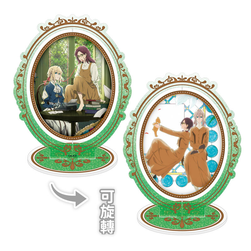 紫羅蘭永恆花園-壓克力旋轉立牌-V&I