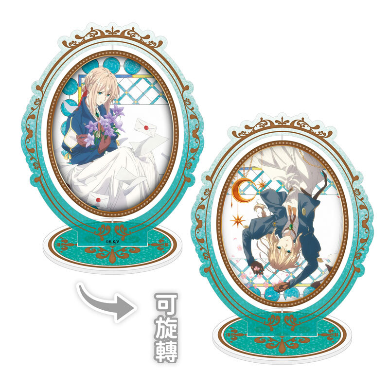 紫羅蘭永恆花園-壓克力旋轉立牌-顛倒