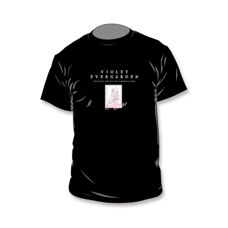 紫羅蘭永恆花園T恤-S-粉郵票