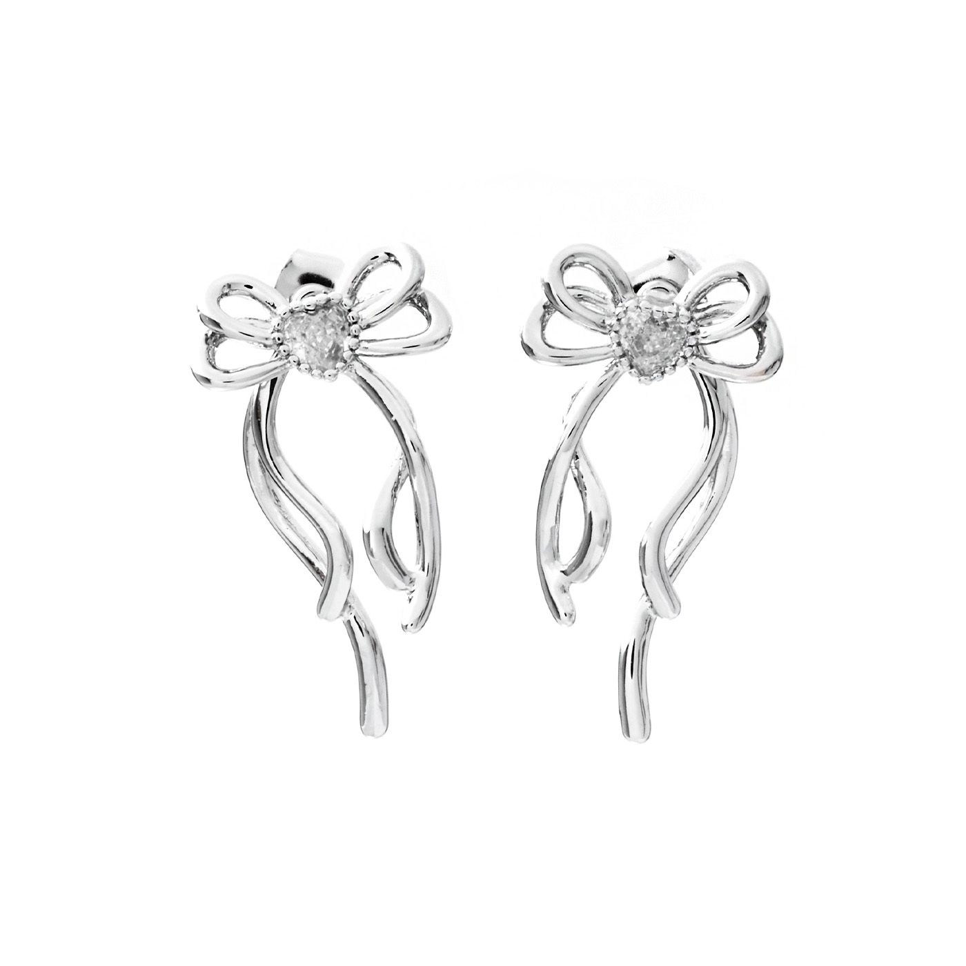 平價飾品,蝴蝶結,鋯石,耳環