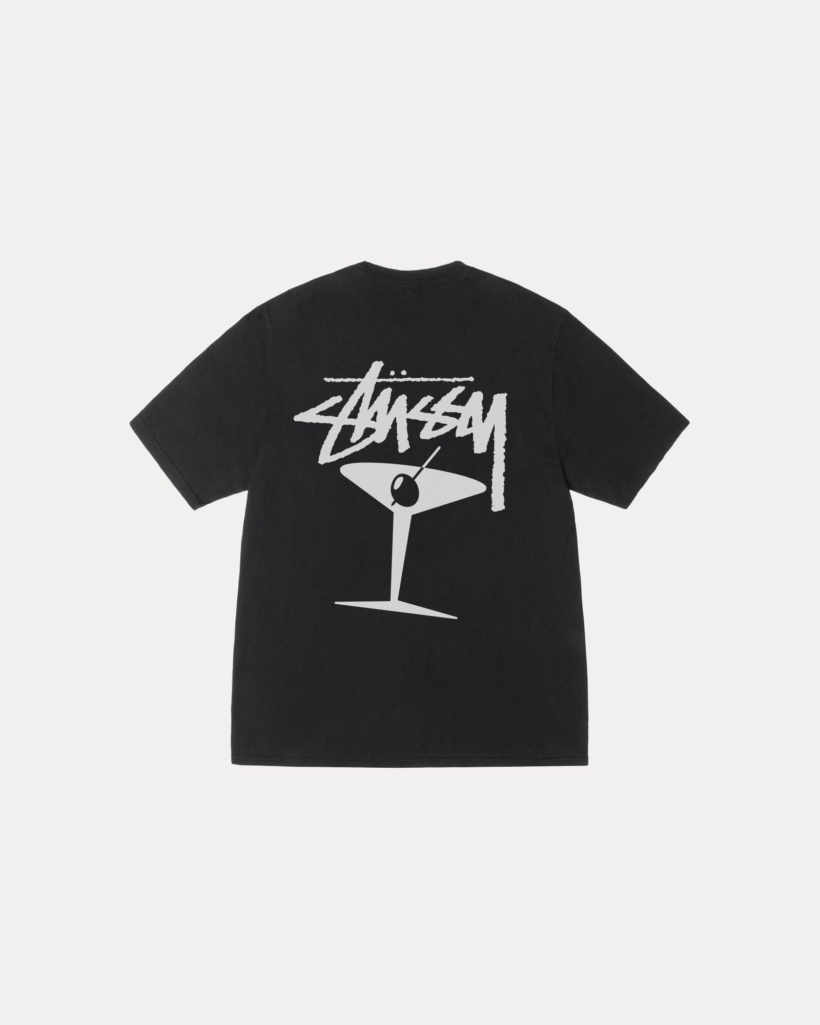 2025SS STUSSY MARTINI TEE PIGMENT DYED 馬丁尼 字體 LOGO 水洗 短T 現貨 1905149