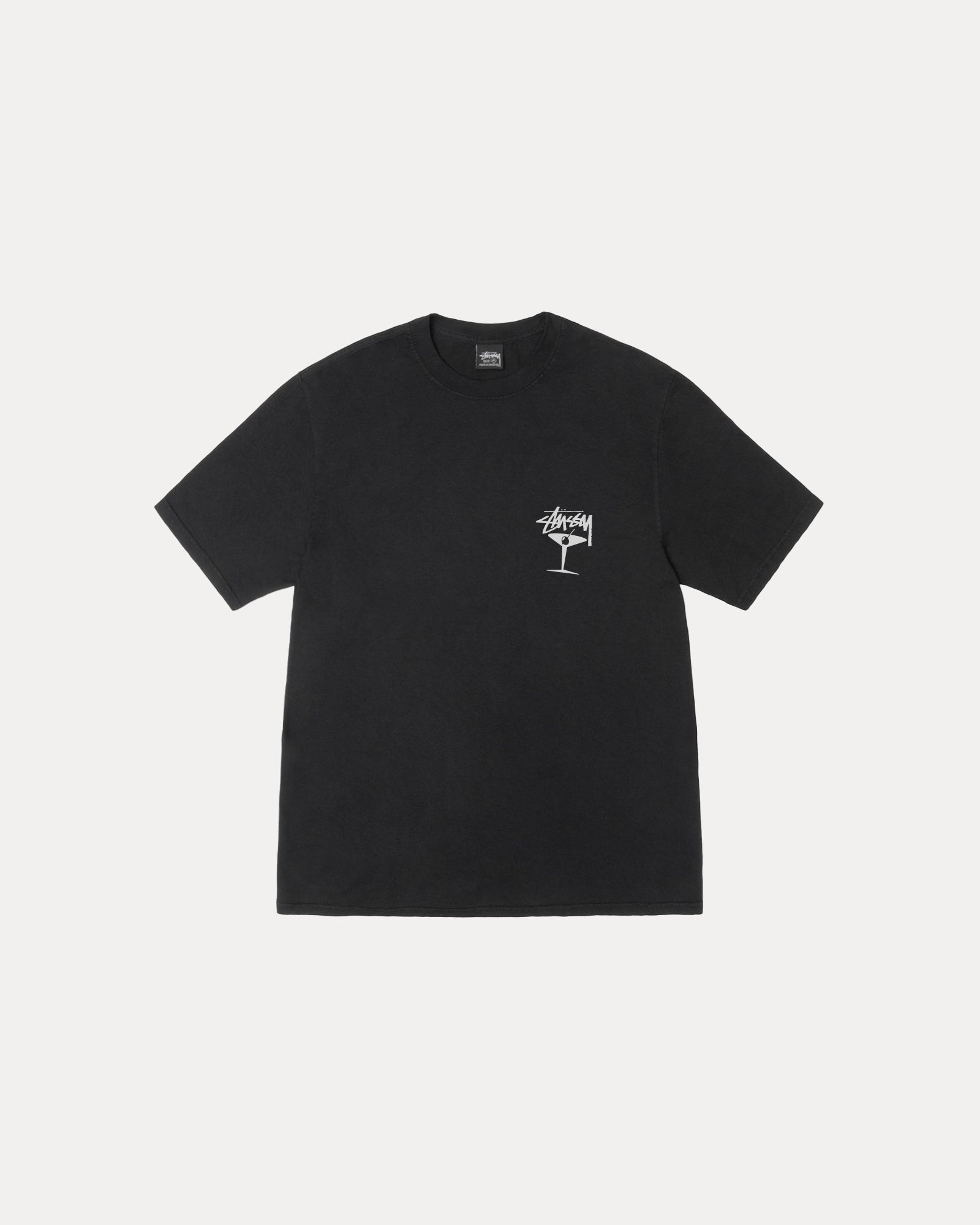 2025SS STUSSY MARTINI TEE PIGMENT DYED 馬丁尼 字體 LOGO 水洗 短T 現貨 1905149