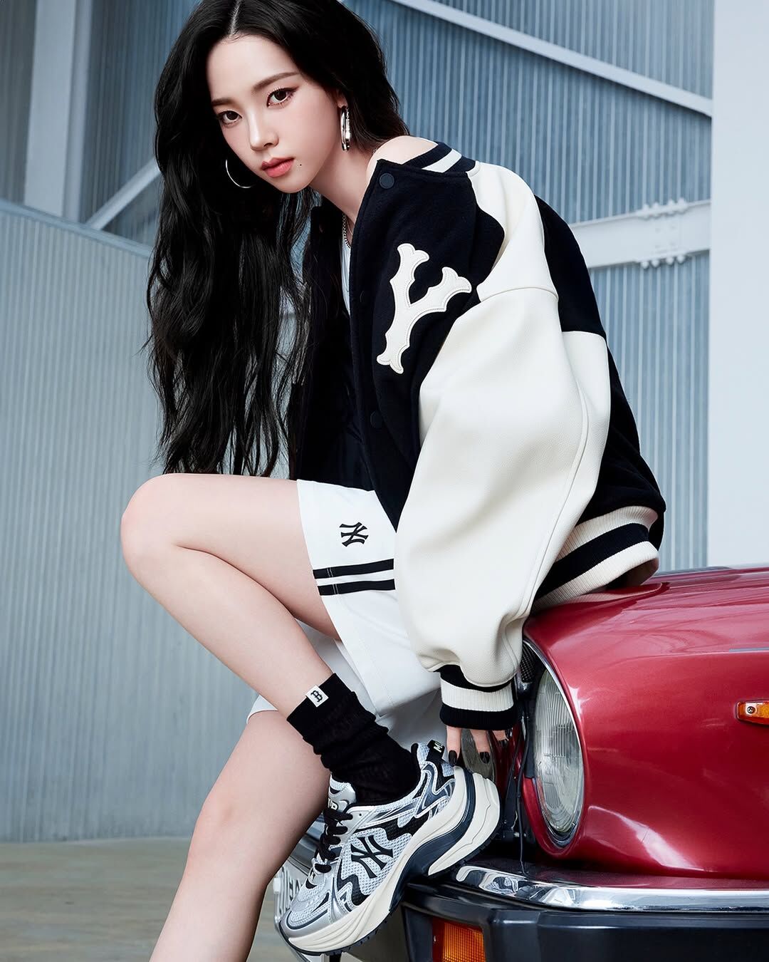 MLB NEW YORK YANKEES CURVE RUNNER 奶油黑銀 銀灰 黑色 奶油底 老爹鞋 男女鞋 3ARNSPL4N-50SIS / 預購