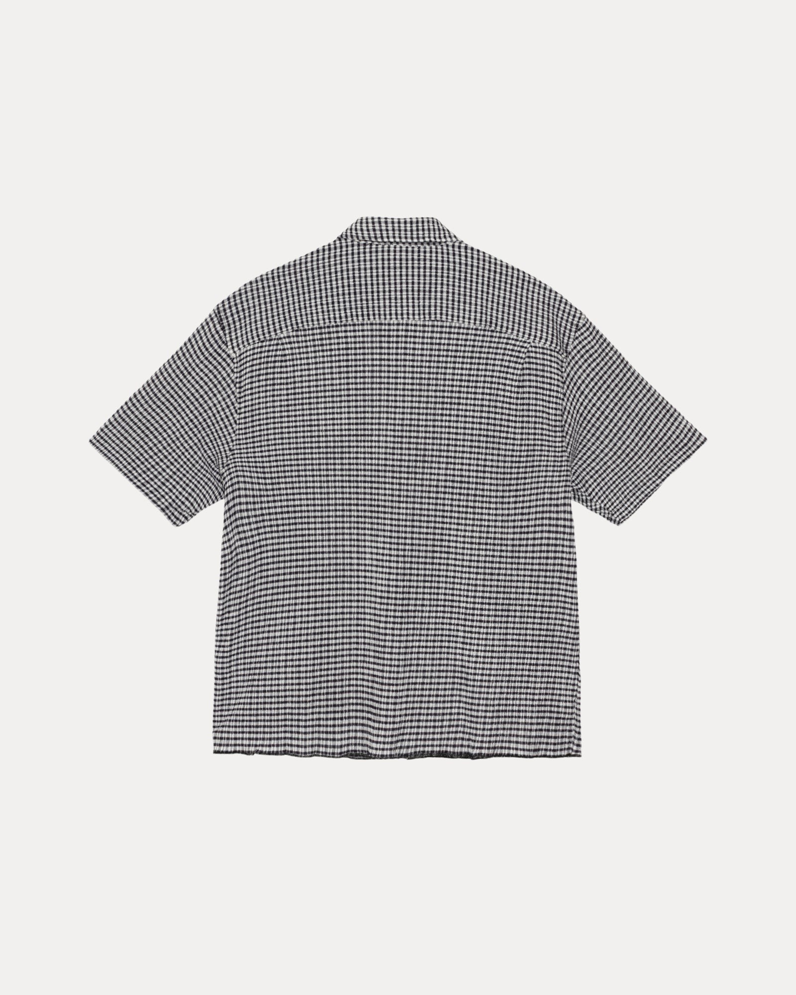 2025SS STUSSY CRINKLED CHECK SS SHIRT 泡泡砂 短袖 襯衫 2色 110371