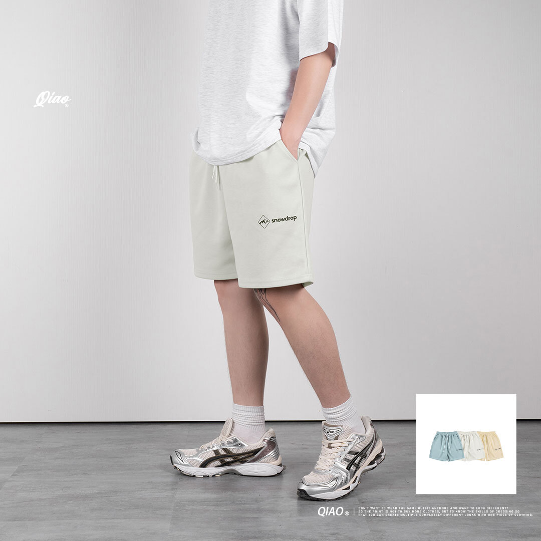 山系字樣｜抽繩短褲