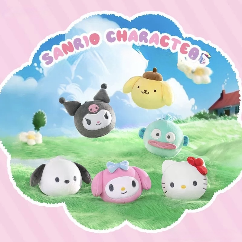 SANRIO 三麗鷗 HELLO KITTY 團子 大頭 捏捏樂 絨毛吊飾 盲盒 單盒販售