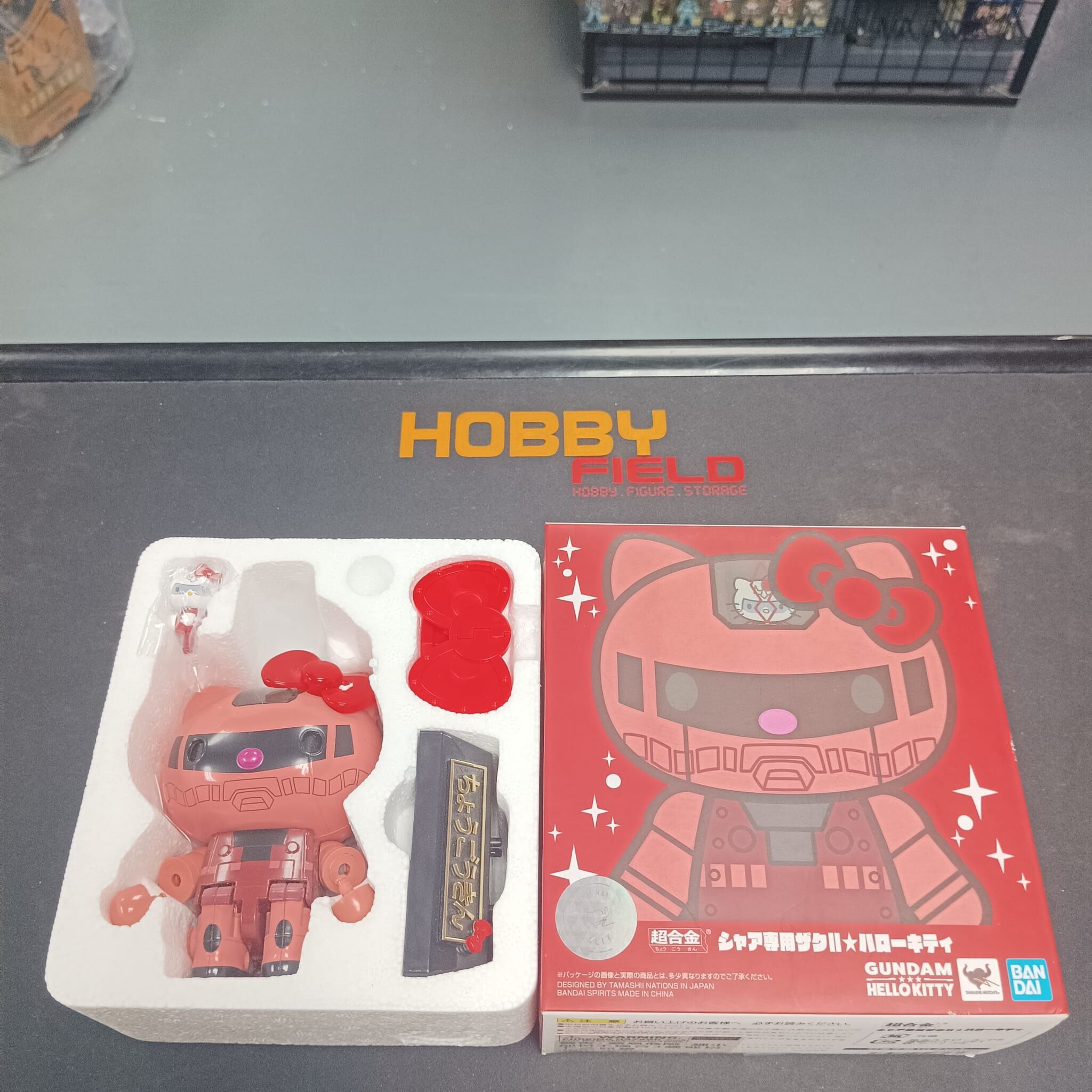 寄賣-超合金 馬沙專用渣古 Ⅱ 吉蒂貓 Chogokin Char`s Zaku II x Hello Kitty