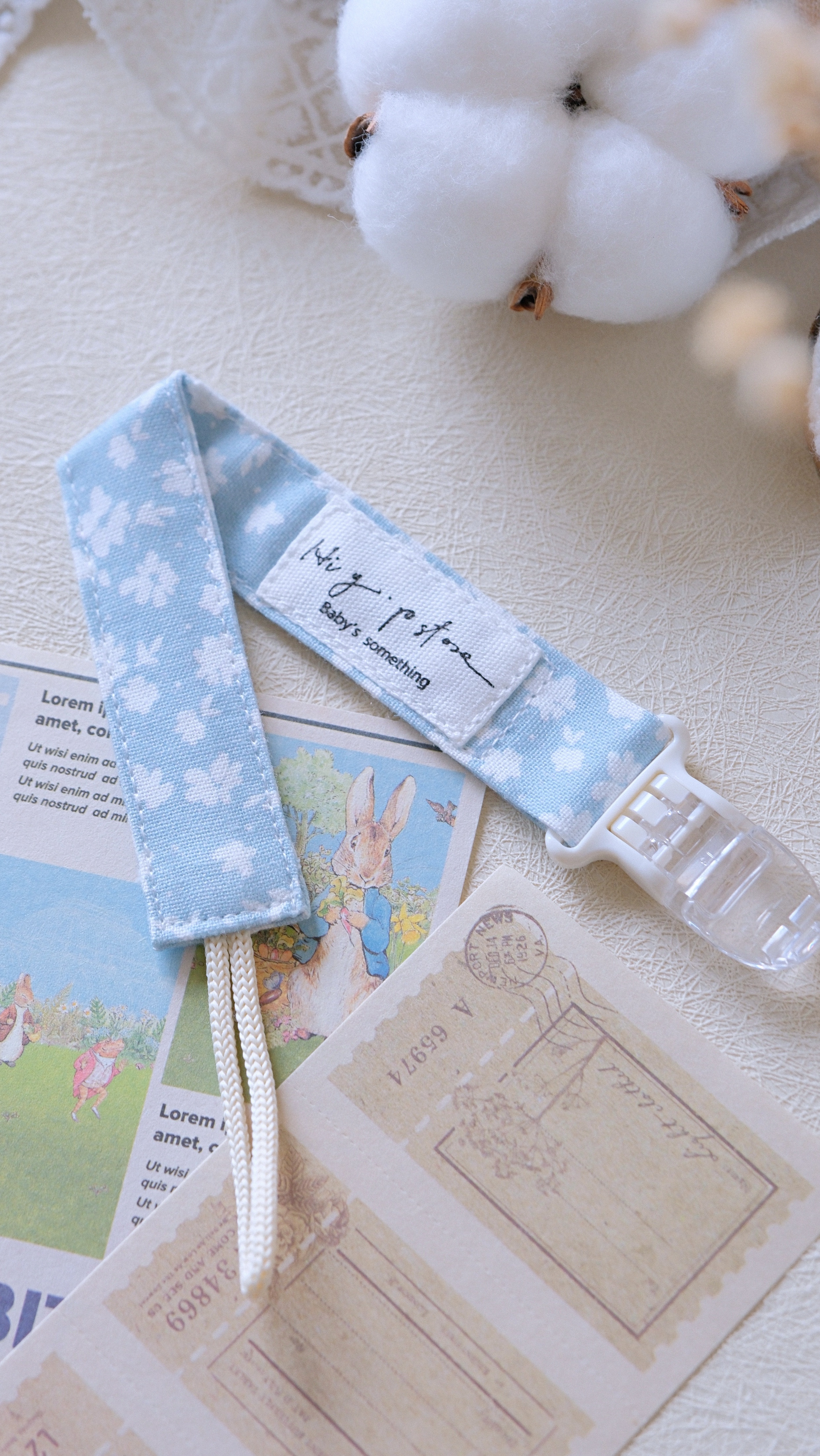 Hi Y.P store-鱷魚夾-獨家設計款-霧藍霜語