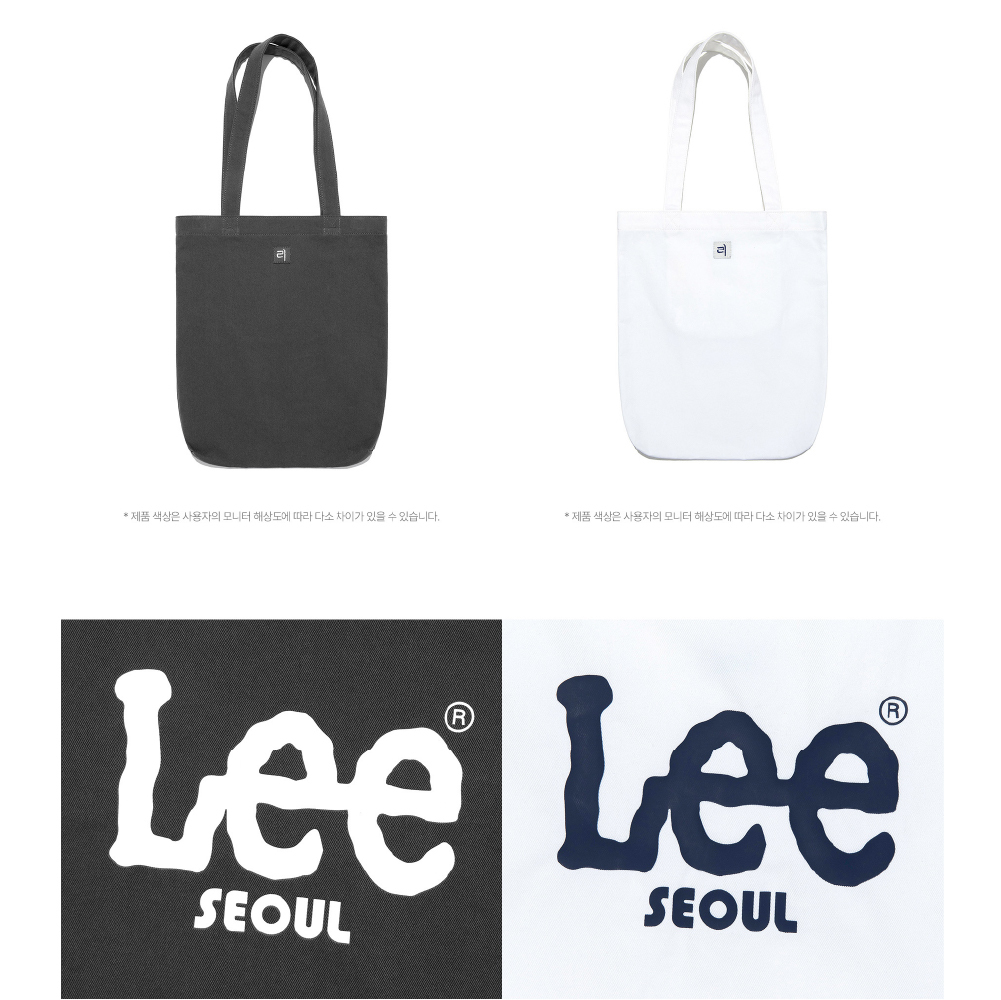 2025年最新款 韓國限定 Lee 經典大logo LEE SEOUL 帆布包 帆布袋