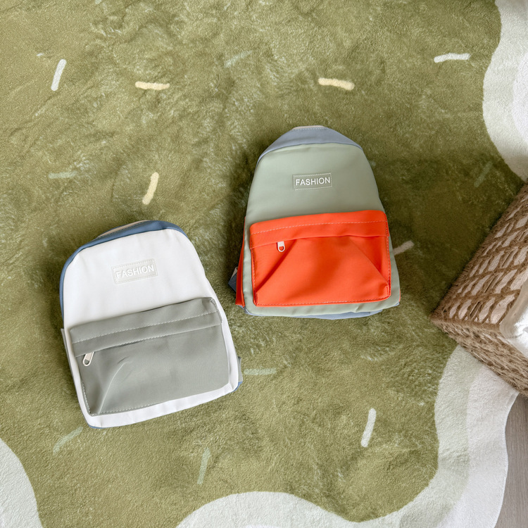 撞色休閒後背包