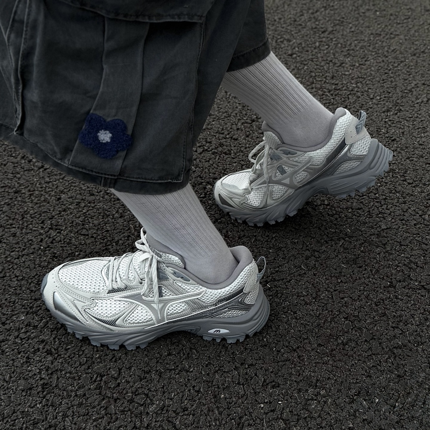 MIZUNO 美津濃 FIYI TL V2 銀灰 灰白 網布 復古 慢跑鞋 休閒鞋 D1GH251902