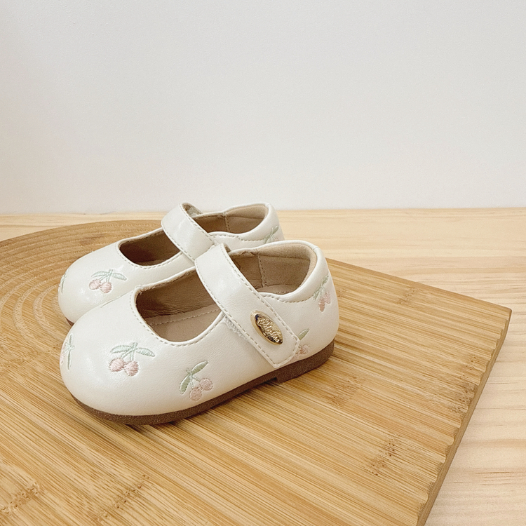 刺繡櫻桃學步鞋